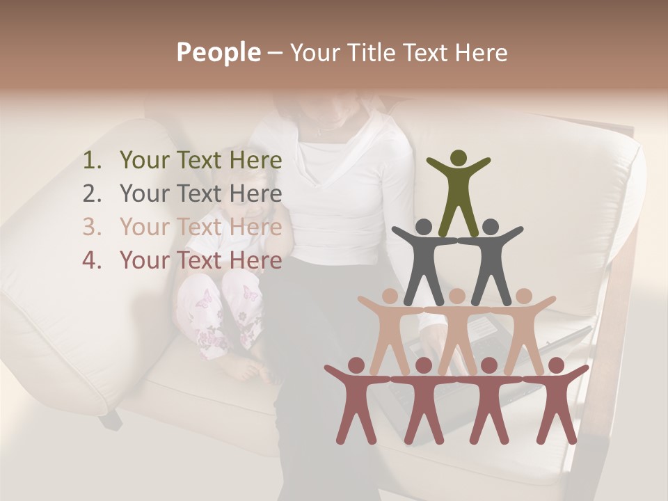 Businesswoman Relaxing Woman PowerPoint Template