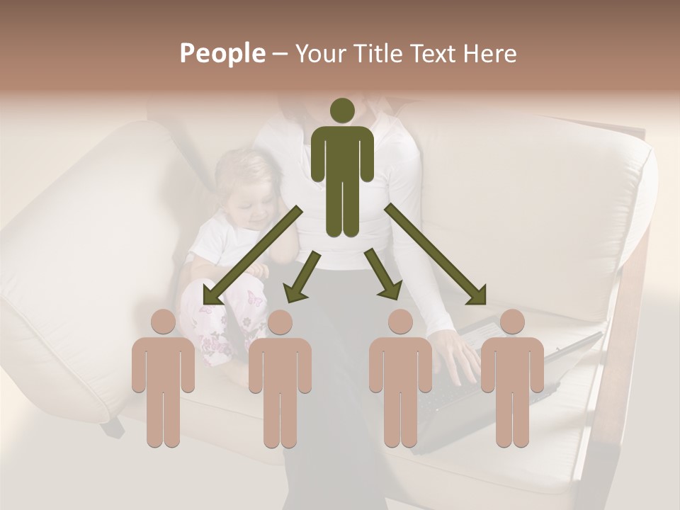 Businesswoman Relaxing Woman PowerPoint Template