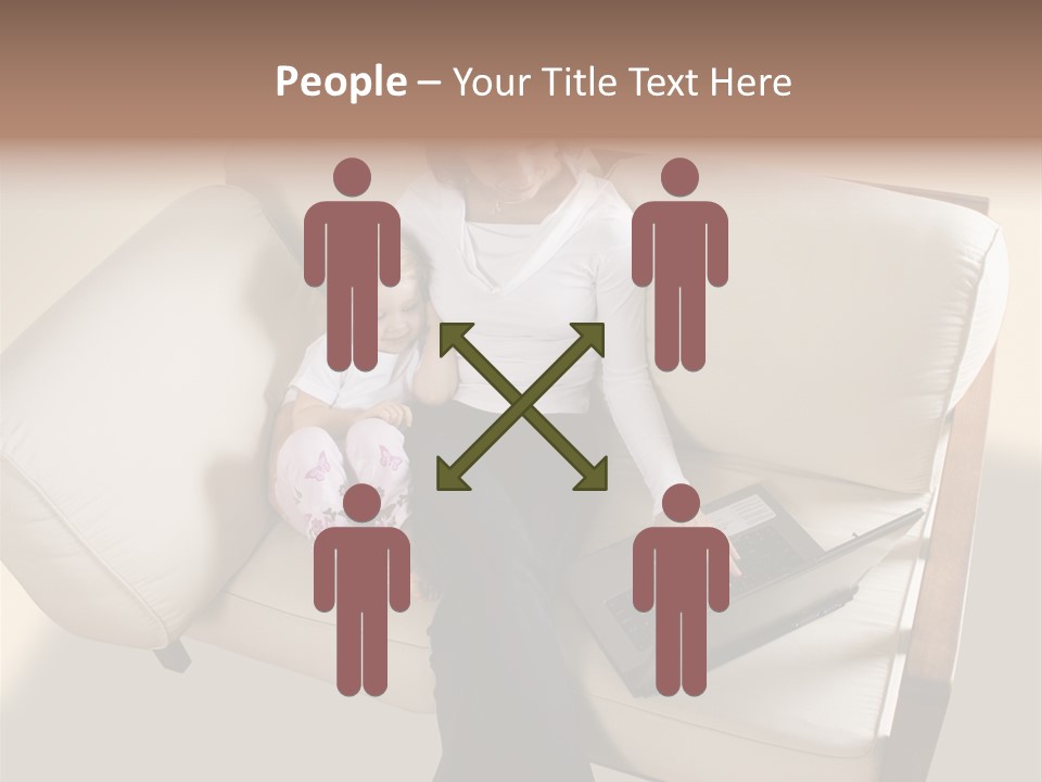 Businesswoman Relaxing Woman PowerPoint Template