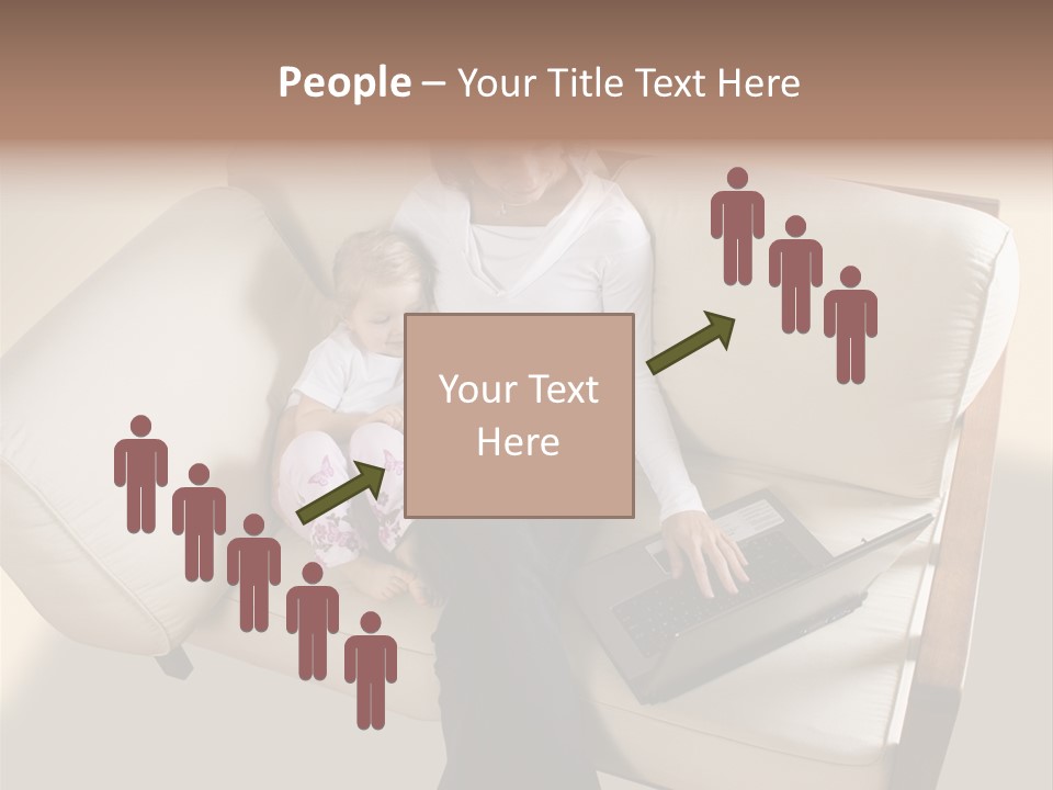 Businesswoman Relaxing Woman PowerPoint Template