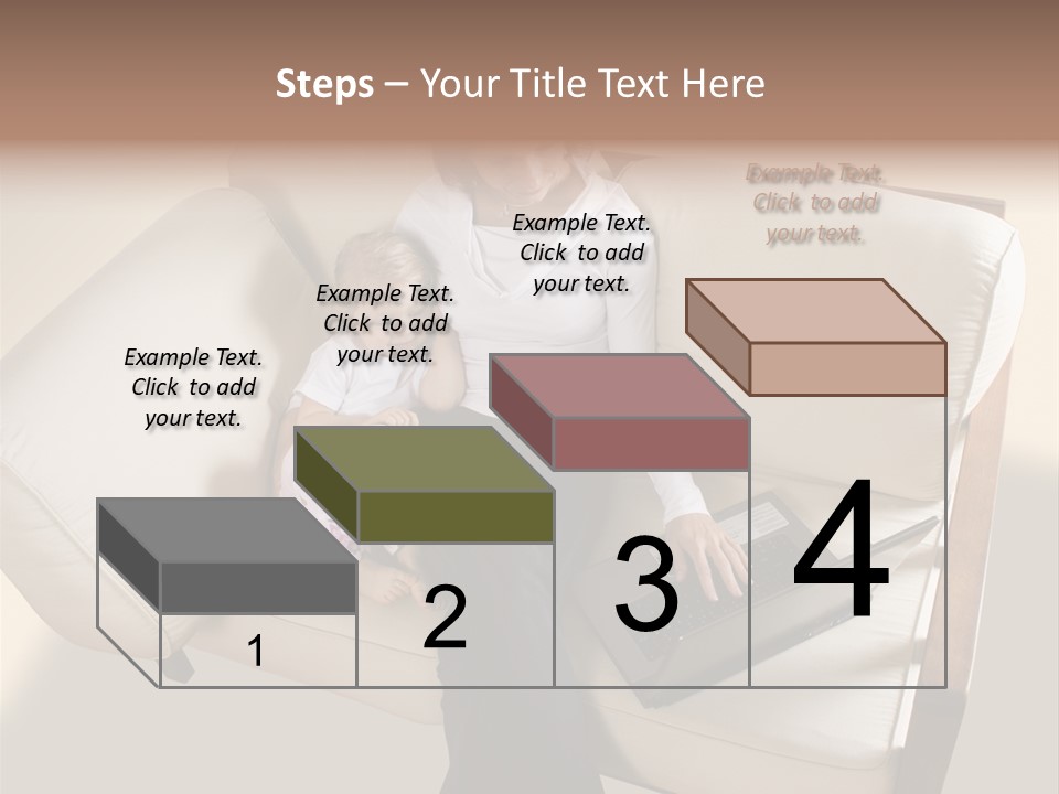 Businesswoman Relaxing Woman PowerPoint Template