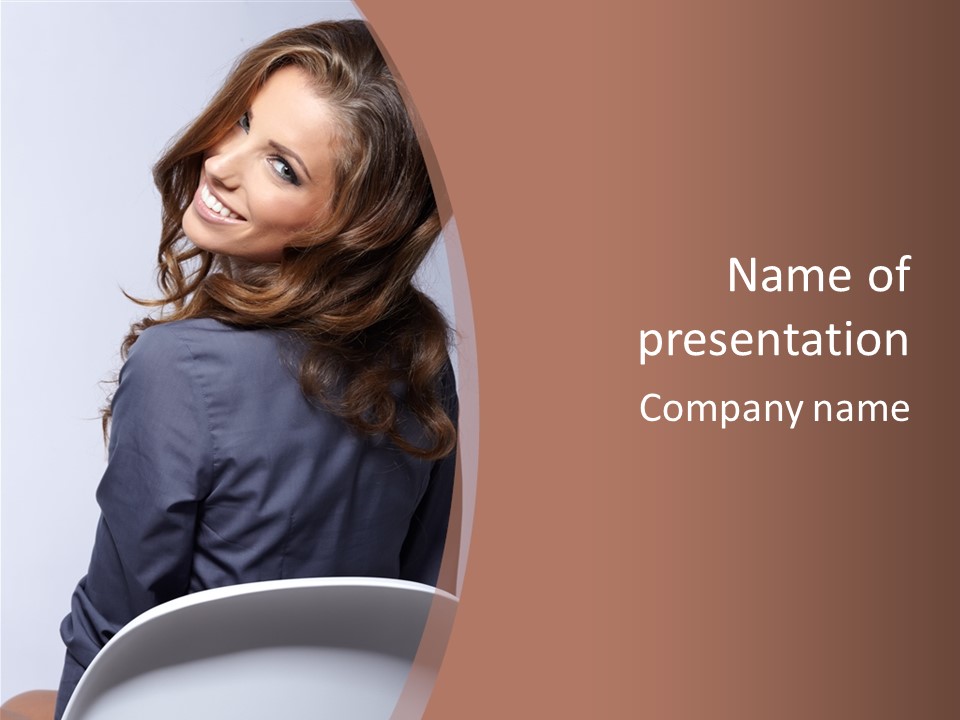 Professional Y Lady PowerPoint Template