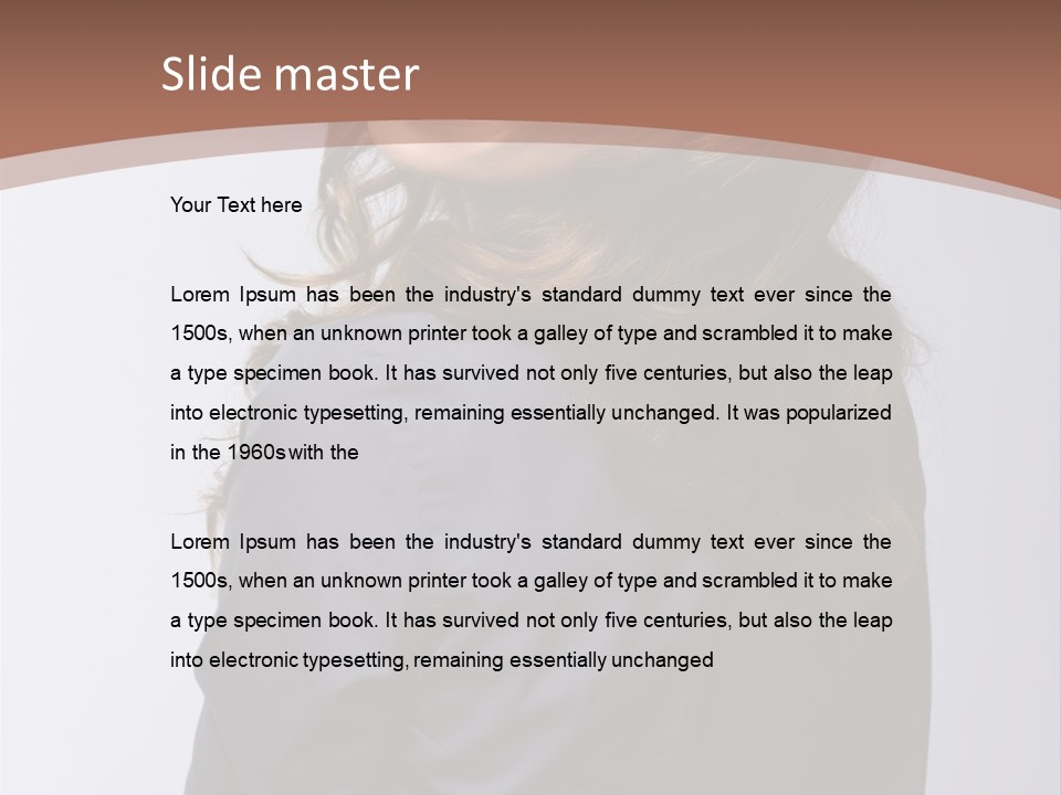 Professional Y Lady PowerPoint Template