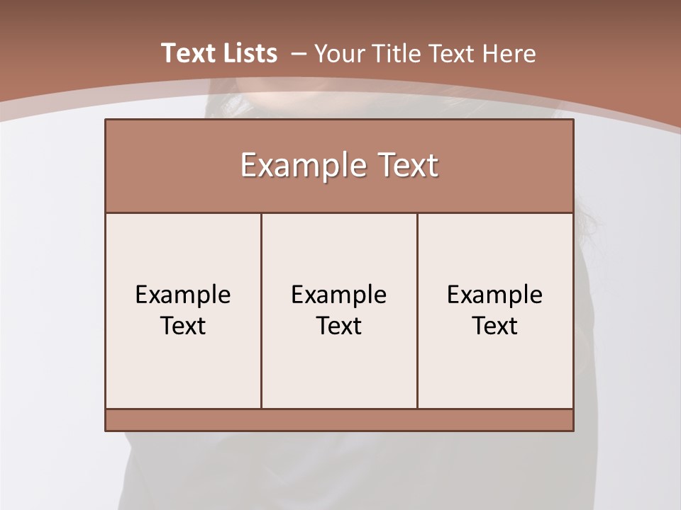 Professional Y Lady PowerPoint Template