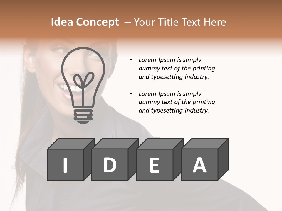 People Isolated Portrait PowerPoint Template