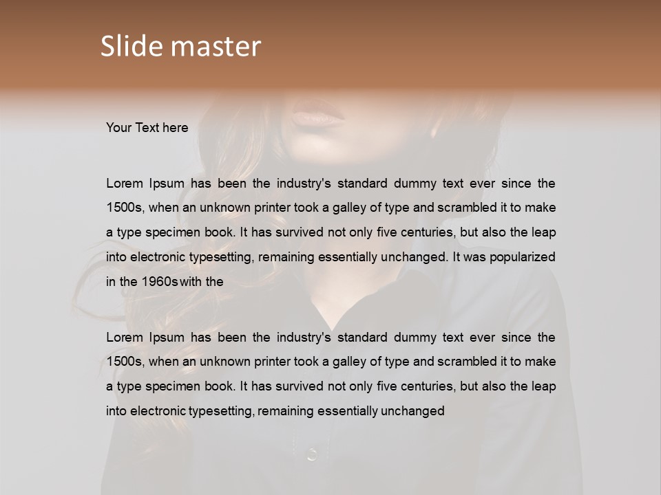 Gray Face Skin PowerPoint Template