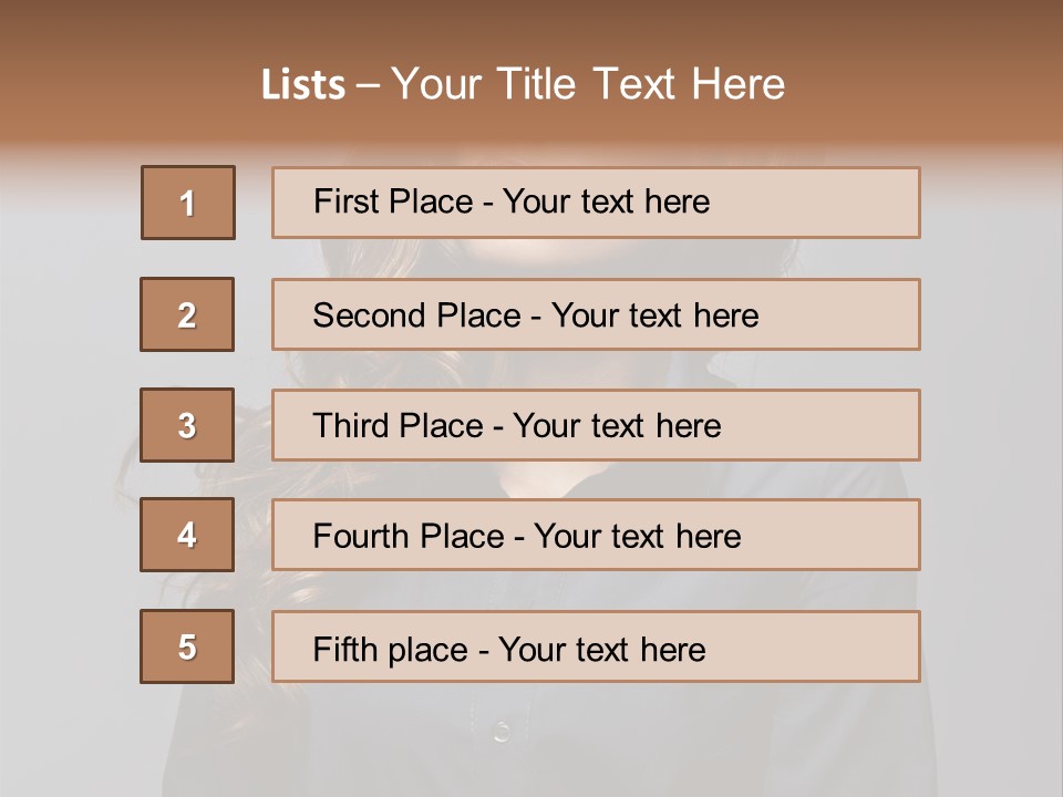 Gray Face Skin PowerPoint Template