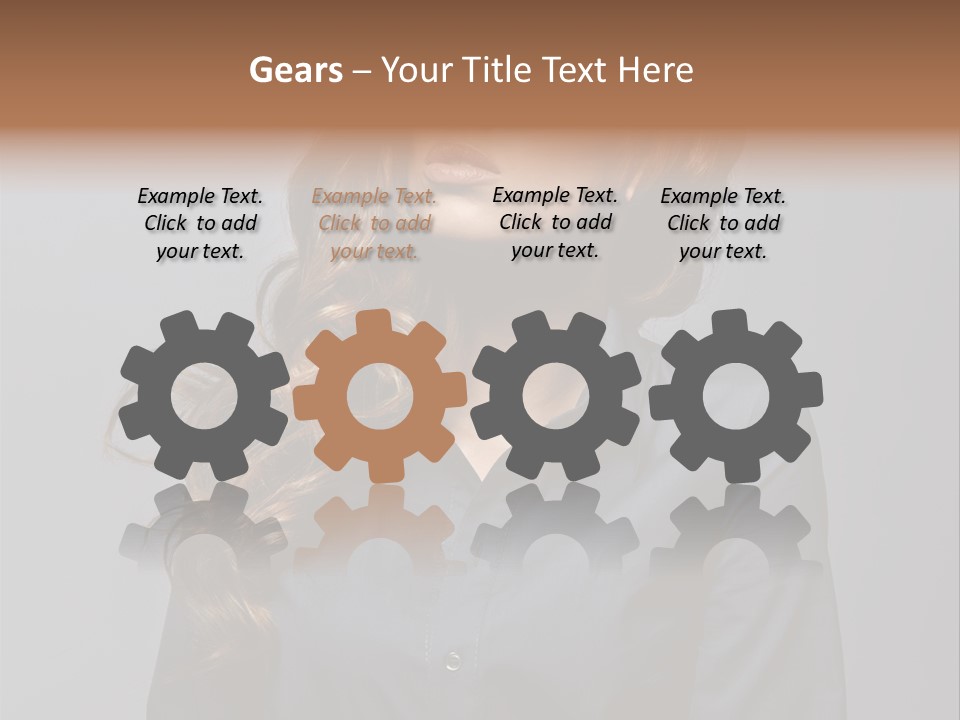 Gray Face Skin PowerPoint Template