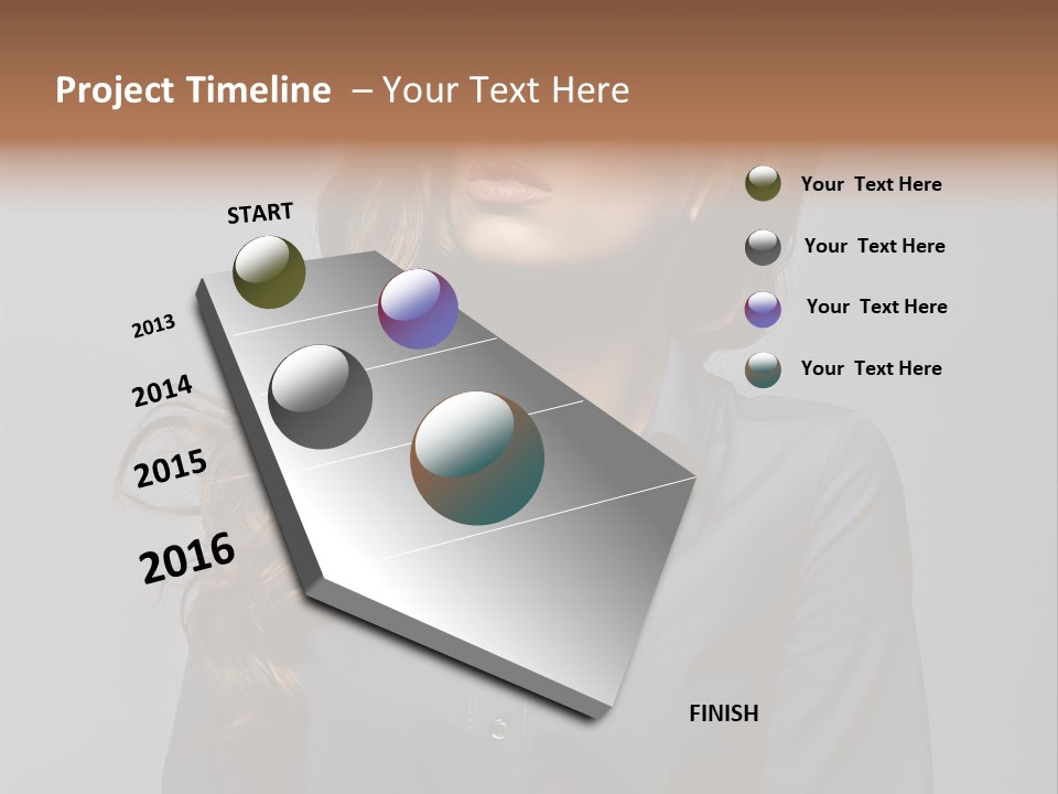Gray Face Skin PowerPoint Template