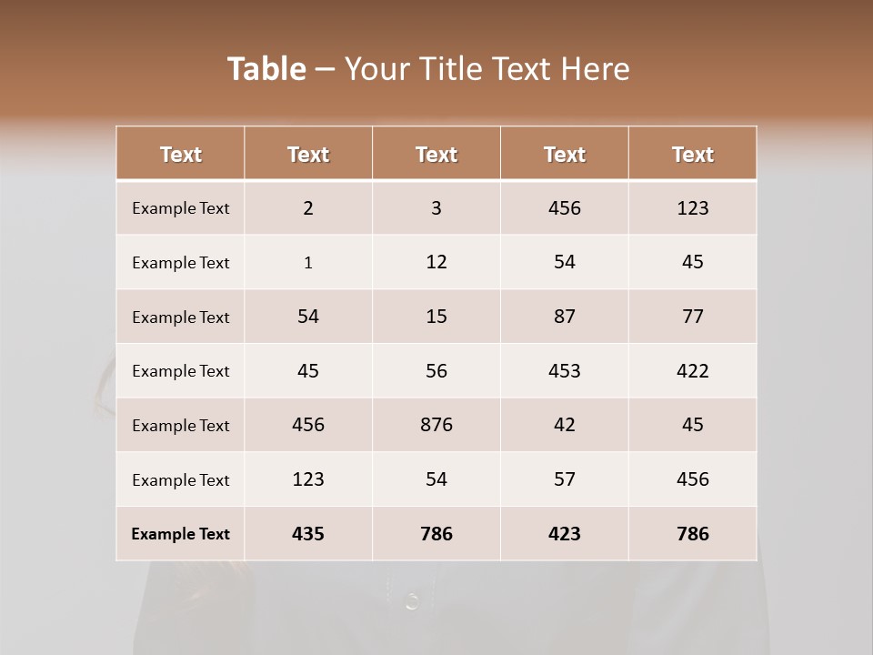 Gray Face Skin PowerPoint Template
