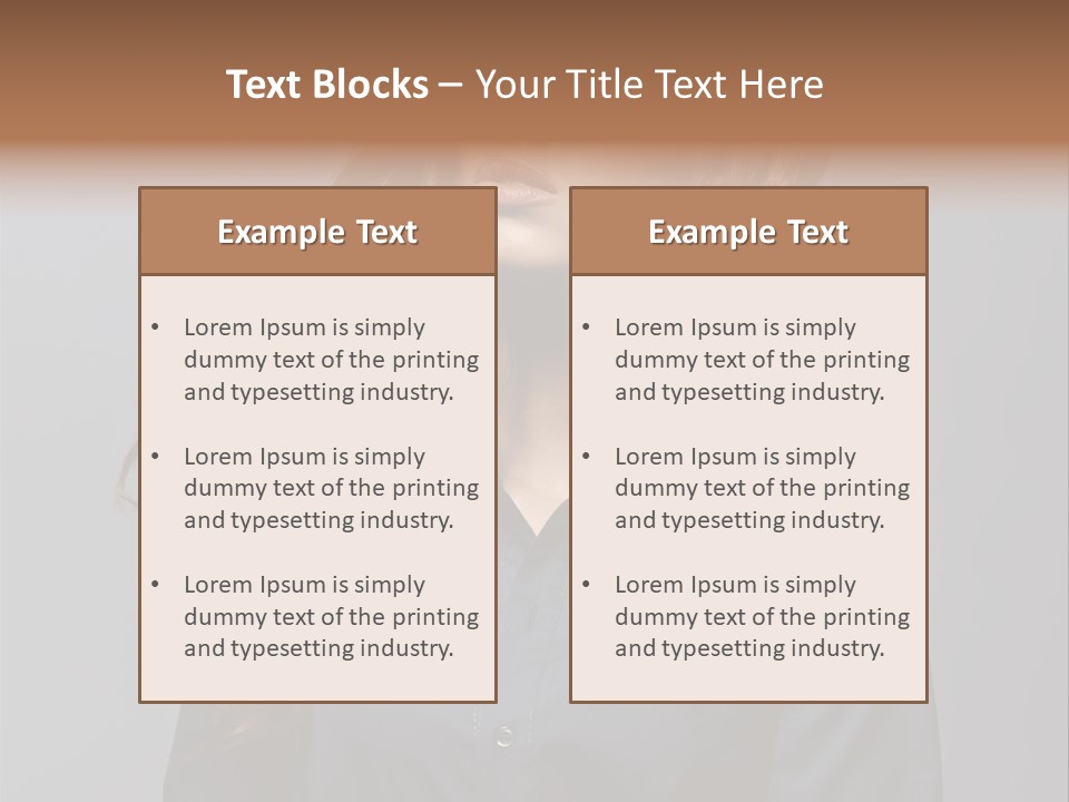Gray Face Skin PowerPoint Template