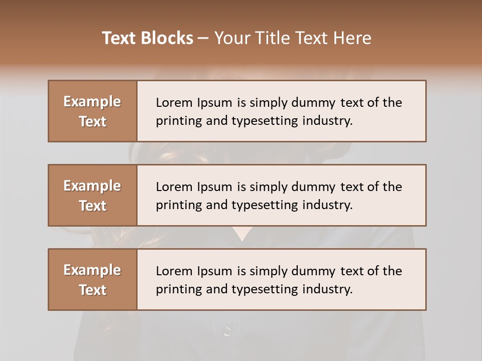 Gray Face Skin PowerPoint Template
