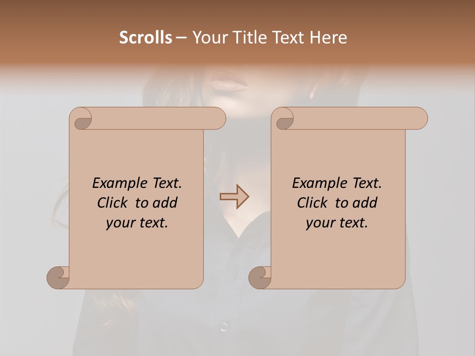 Gray Face Skin PowerPoint Template