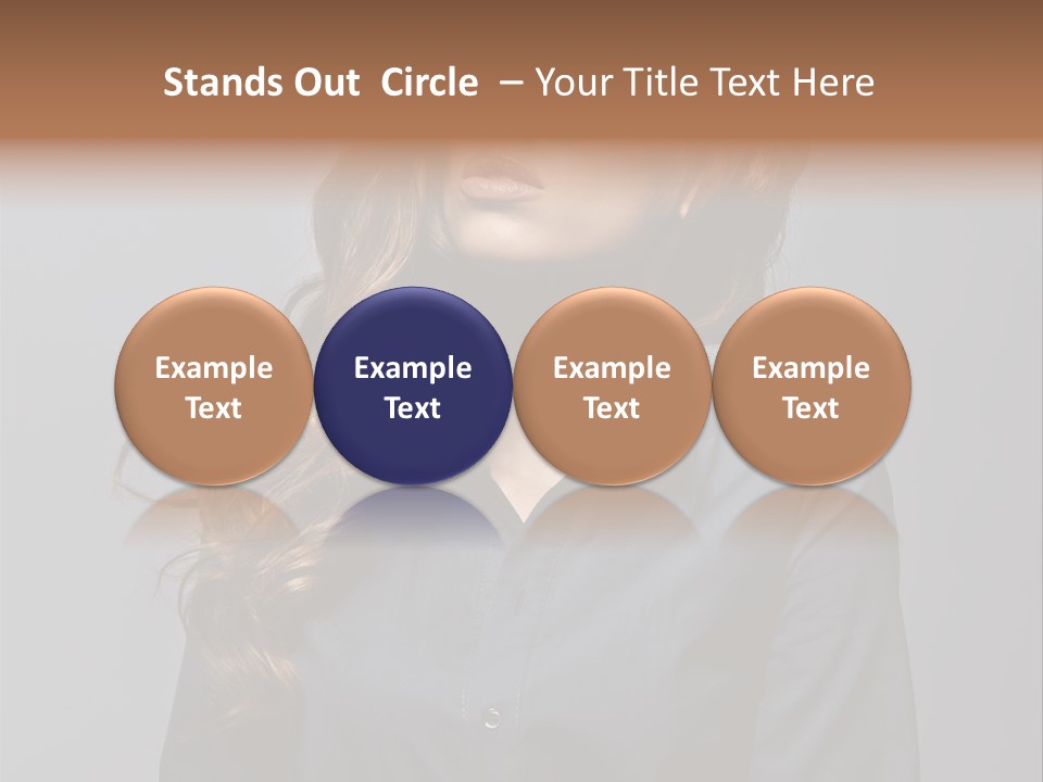 Gray Face Skin PowerPoint Template