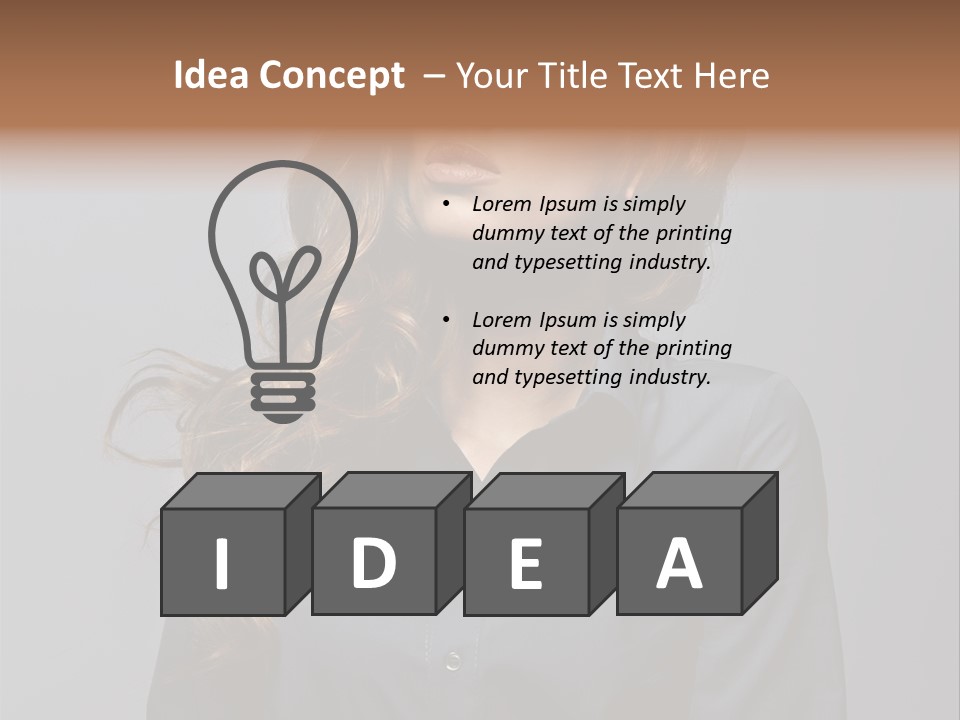 Gray Face Skin PowerPoint Template