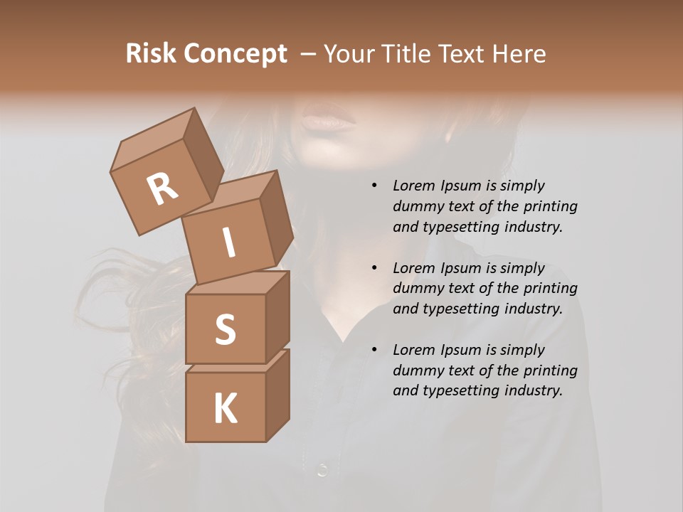 Gray Face Skin PowerPoint Template