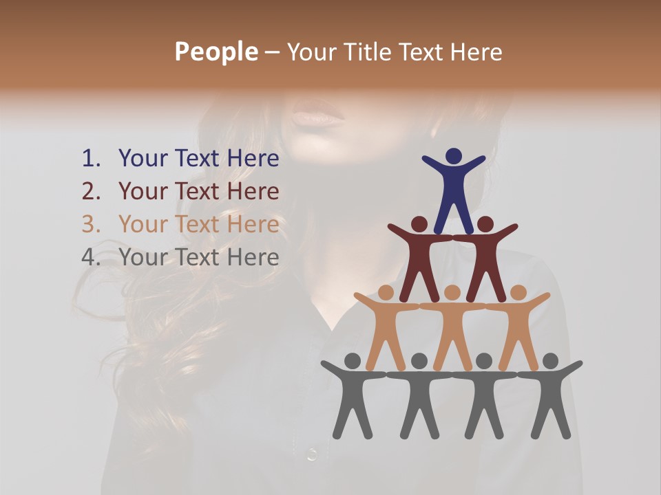 Gray Face Skin PowerPoint Template