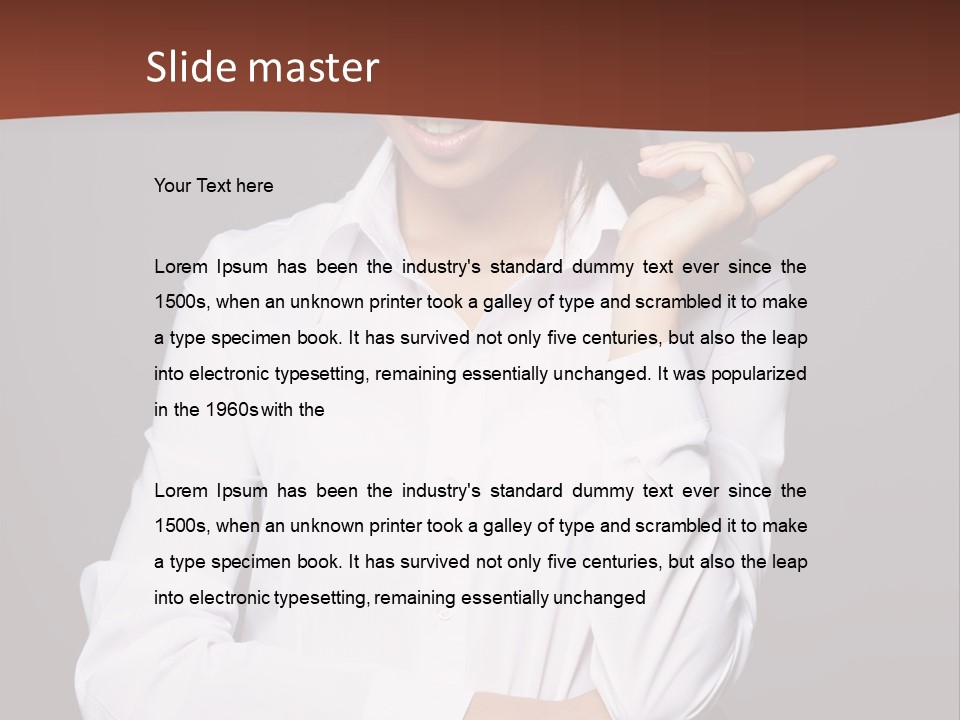 Girl Beauty Female PowerPoint Template