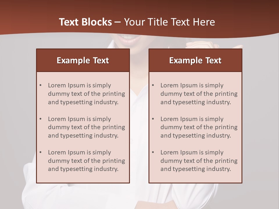 Girl Beauty Female PowerPoint Template