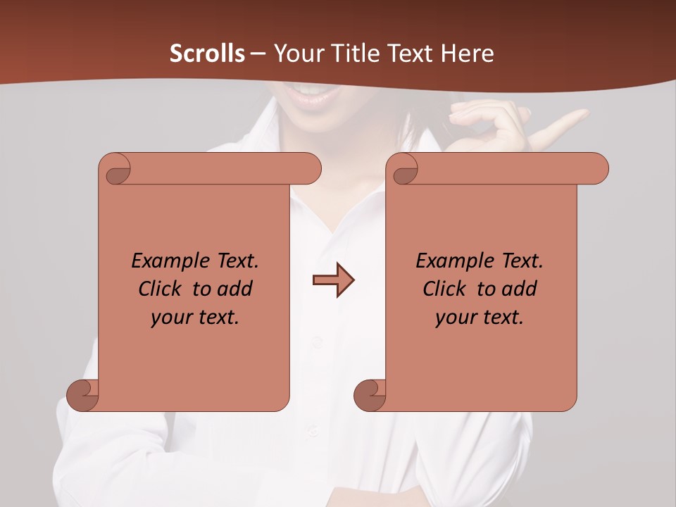 Girl Beauty Female PowerPoint Template