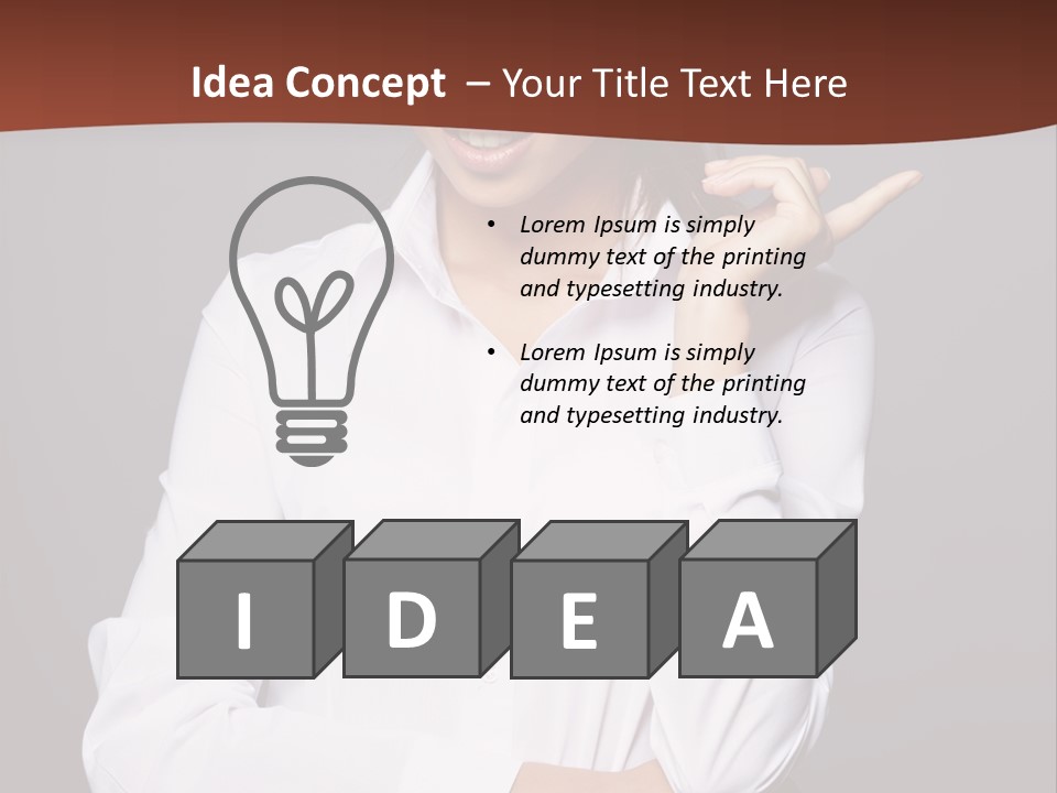 Girl Beauty Female PowerPoint Template