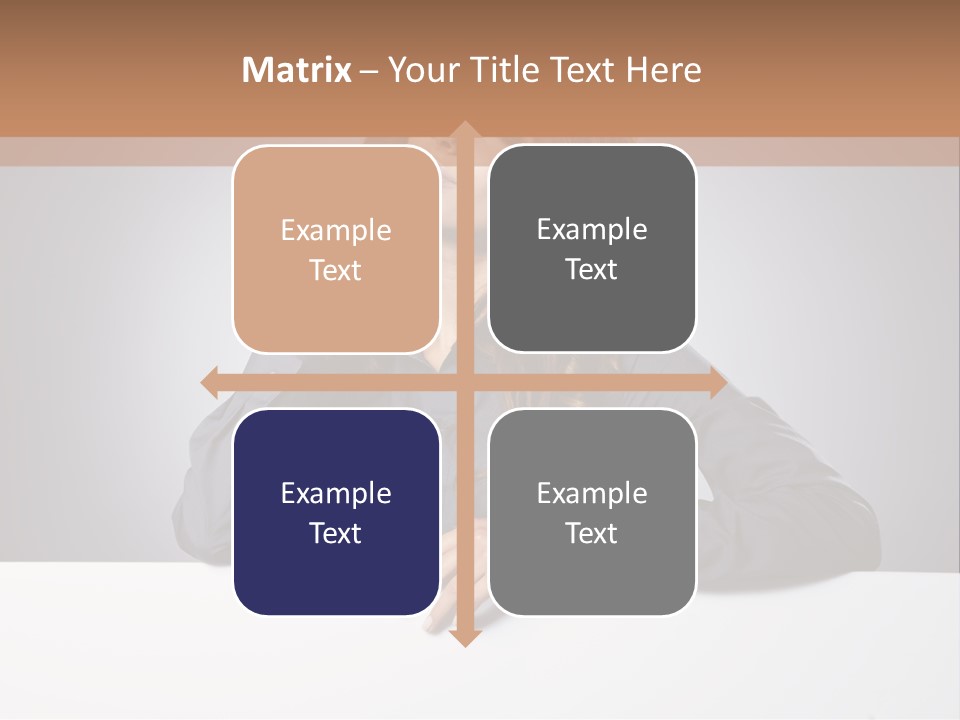 Blank Woman Presenting PowerPoint Template