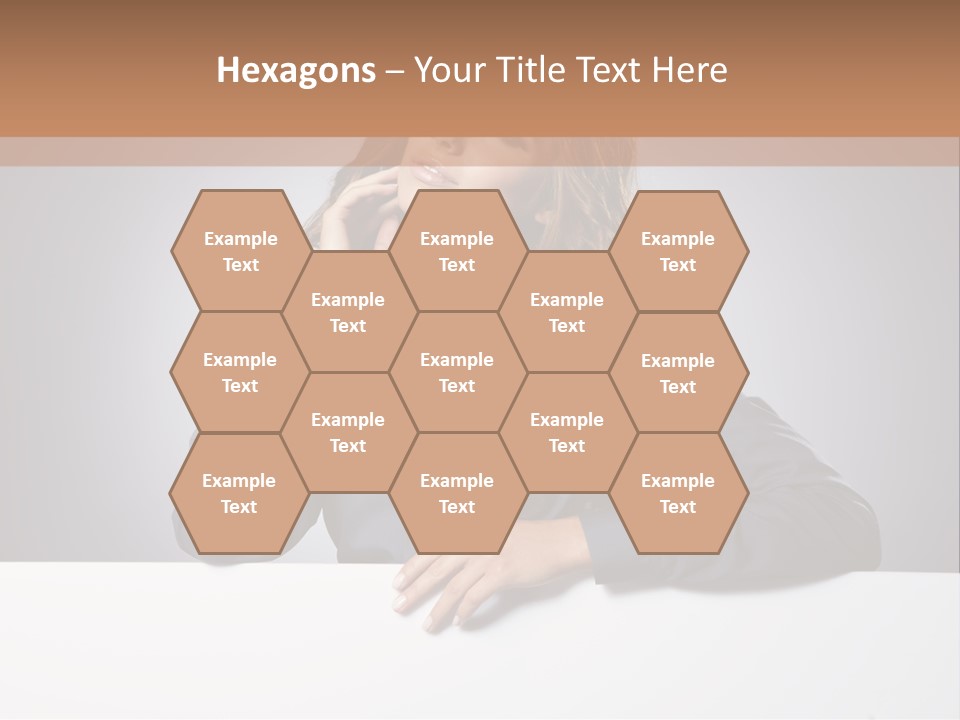 Blank Woman Presenting PowerPoint Template