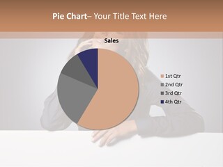 Blank Woman Presenting PowerPoint Template