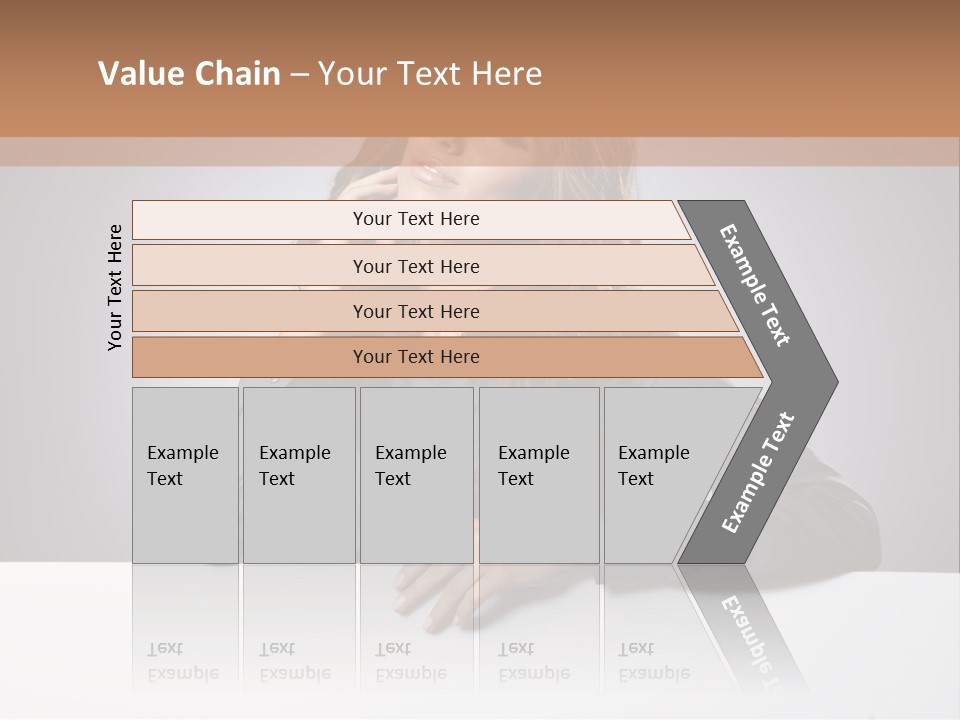 Blank Woman Presenting PowerPoint Template