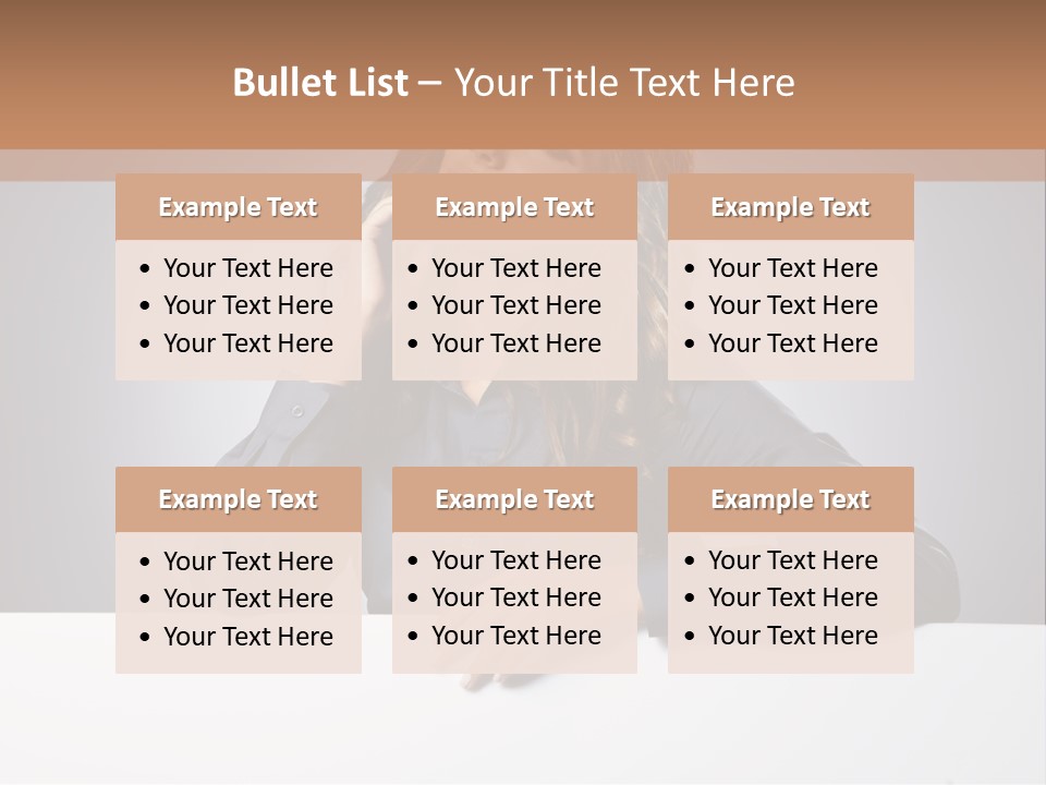 Blank Woman Presenting PowerPoint Template