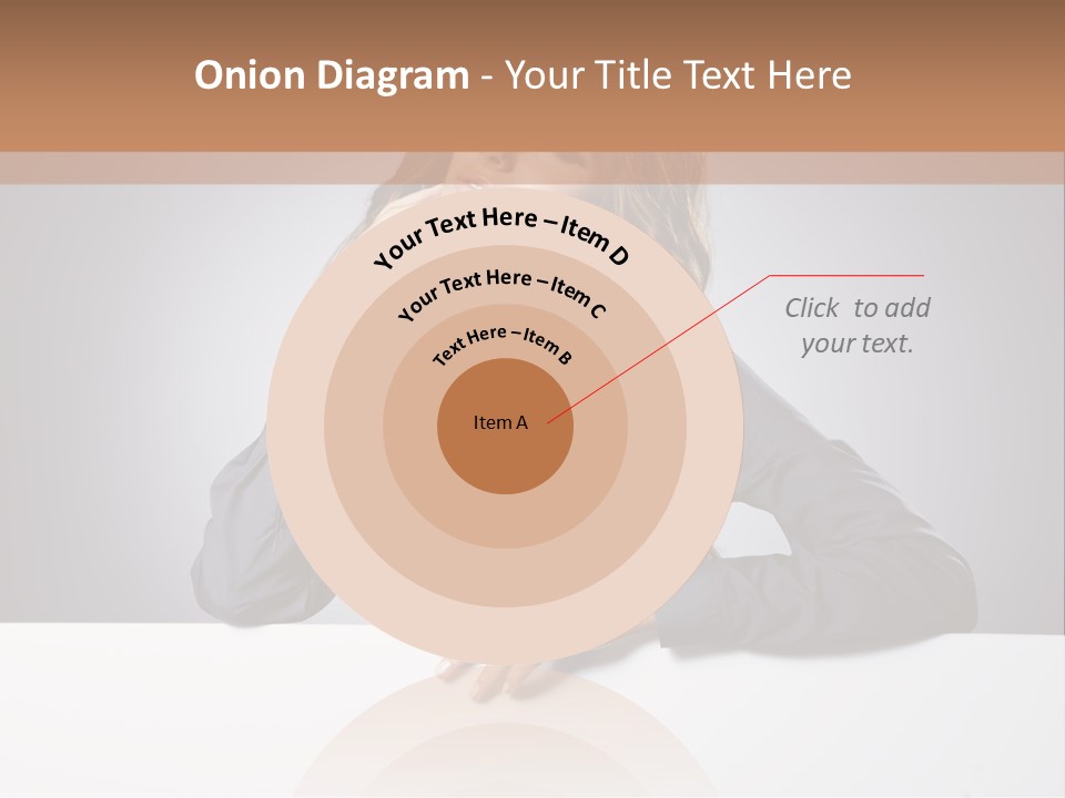 Blank Woman Presenting PowerPoint Template