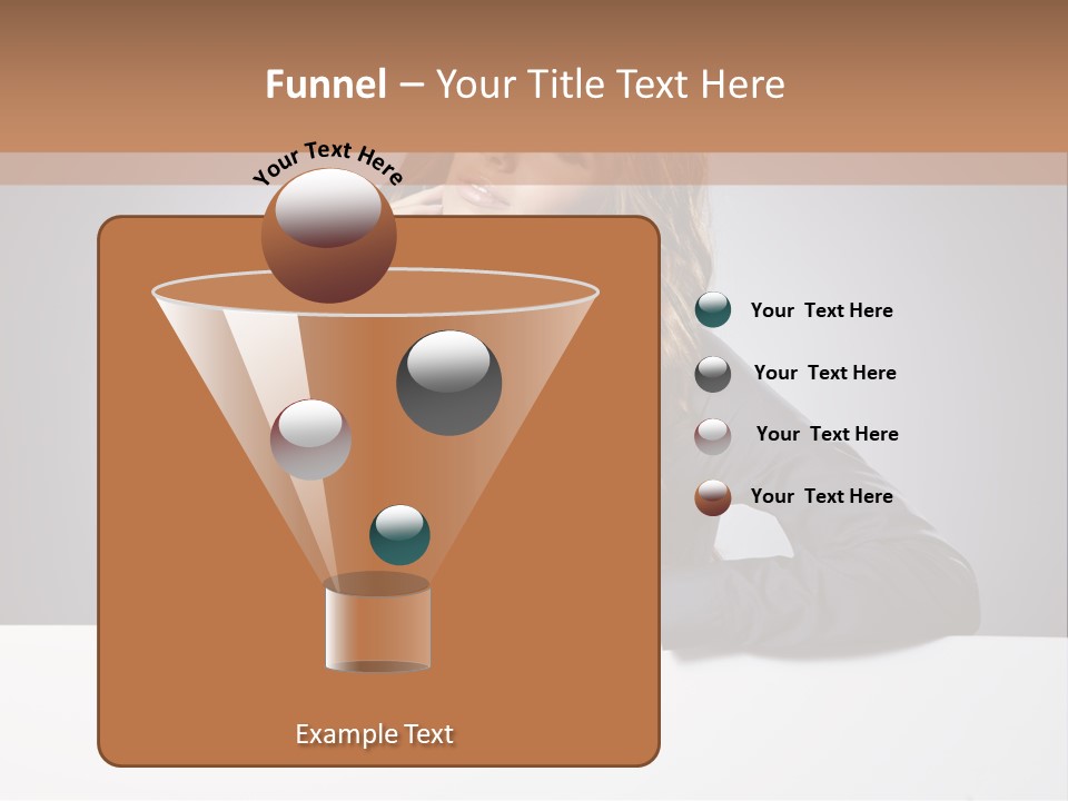 Blank Woman Presenting PowerPoint Template