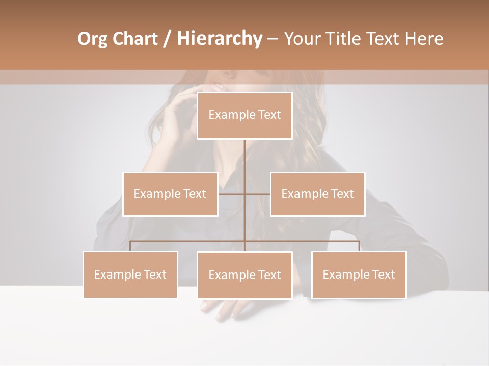 Blank Woman Presenting PowerPoint Template