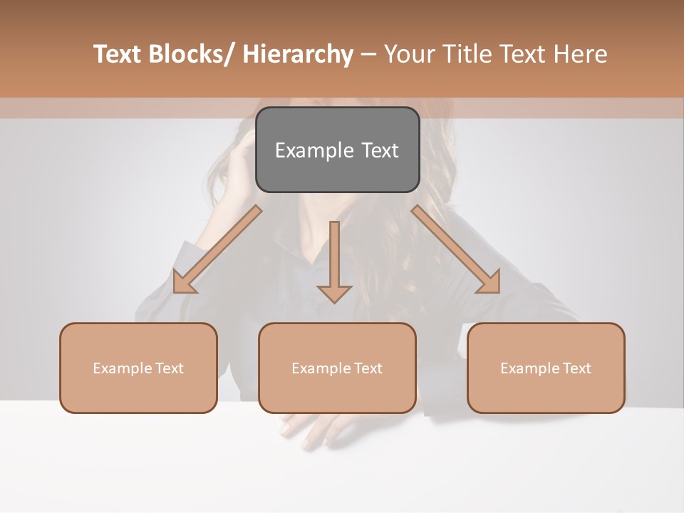 Blank Woman Presenting PowerPoint Template