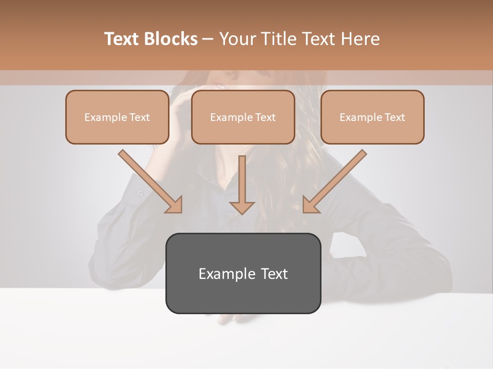 Blank Woman Presenting PowerPoint Template