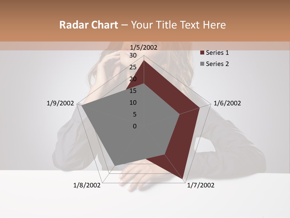 Blank Woman Presenting PowerPoint Template