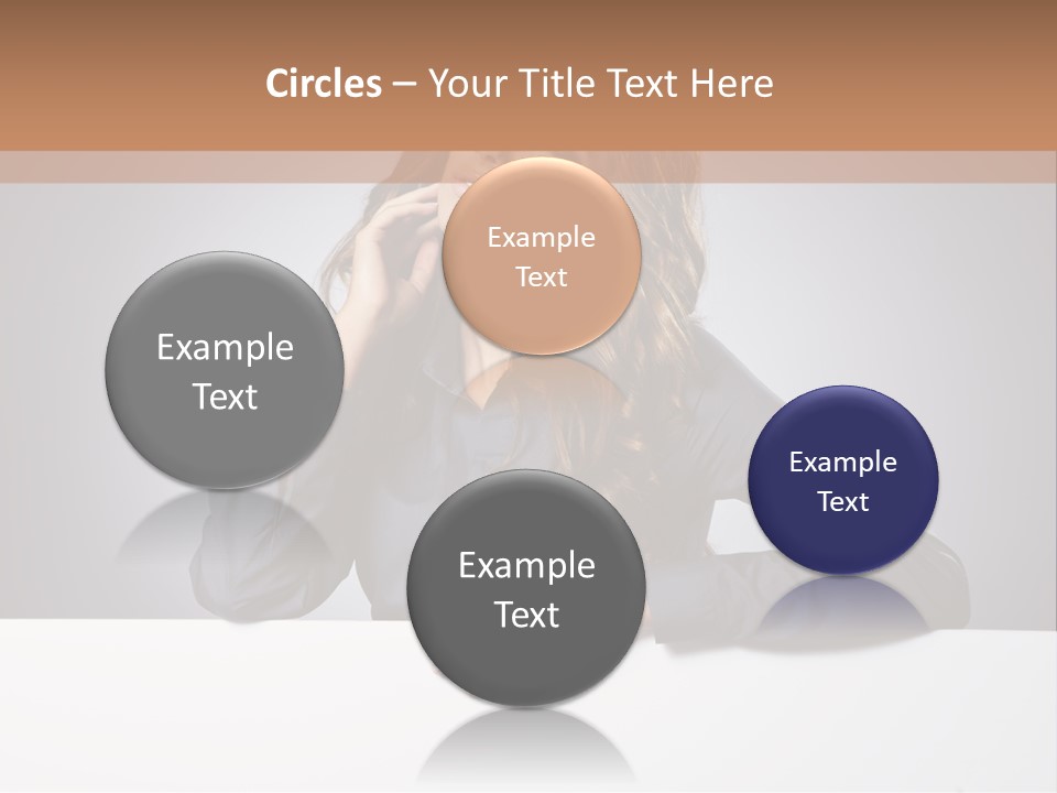 Blank Woman Presenting PowerPoint Template