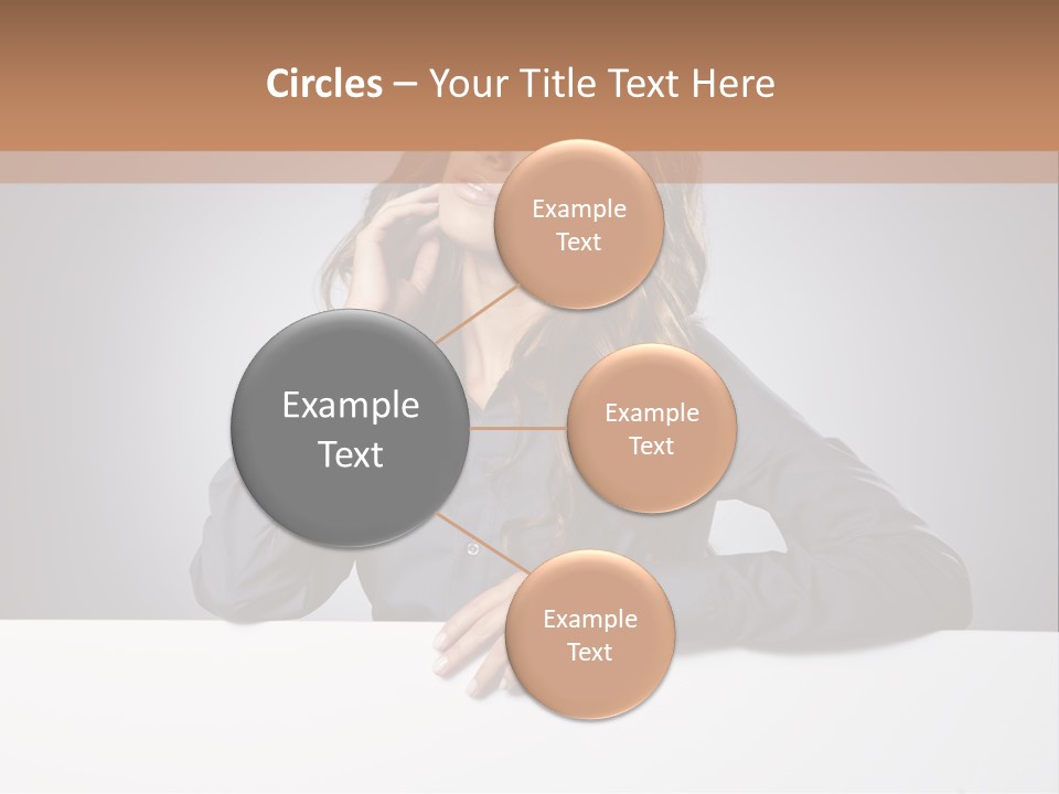 Blank Woman Presenting PowerPoint Template