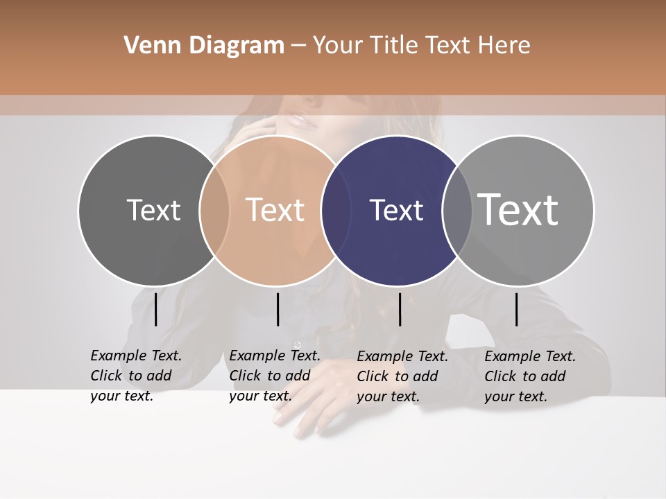 Blank Woman Presenting PowerPoint Template
