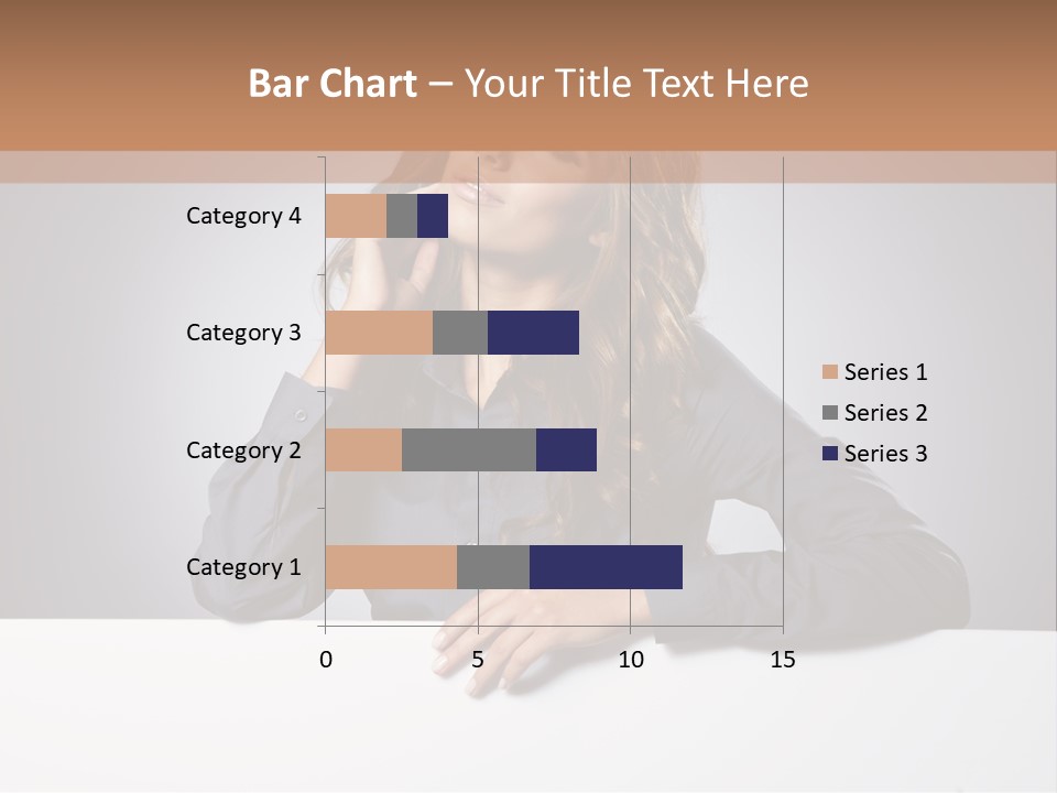 Blank Woman Presenting PowerPoint Template