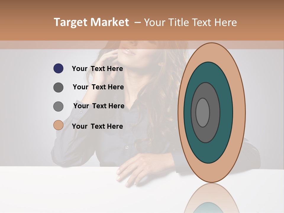 Blank Woman Presenting PowerPoint Template