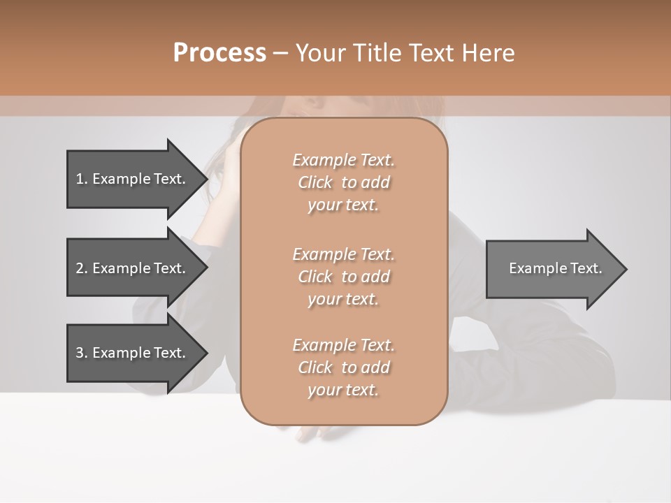 Blank Woman Presenting PowerPoint Template
