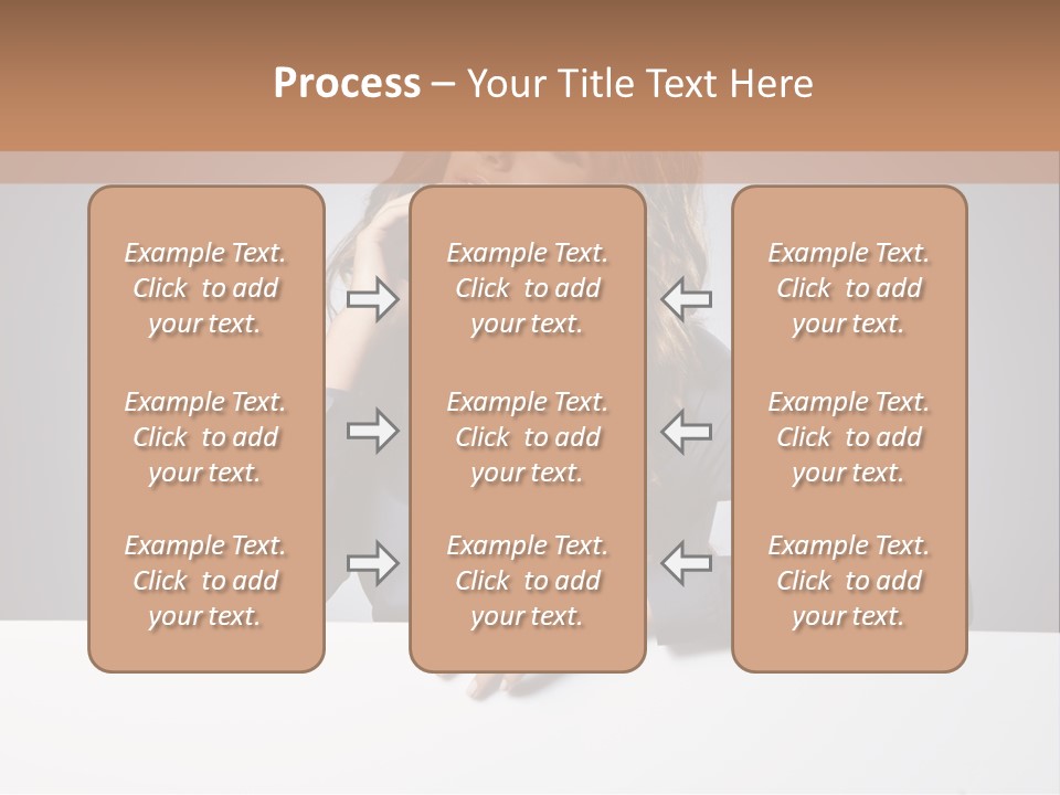Blank Woman Presenting PowerPoint Template