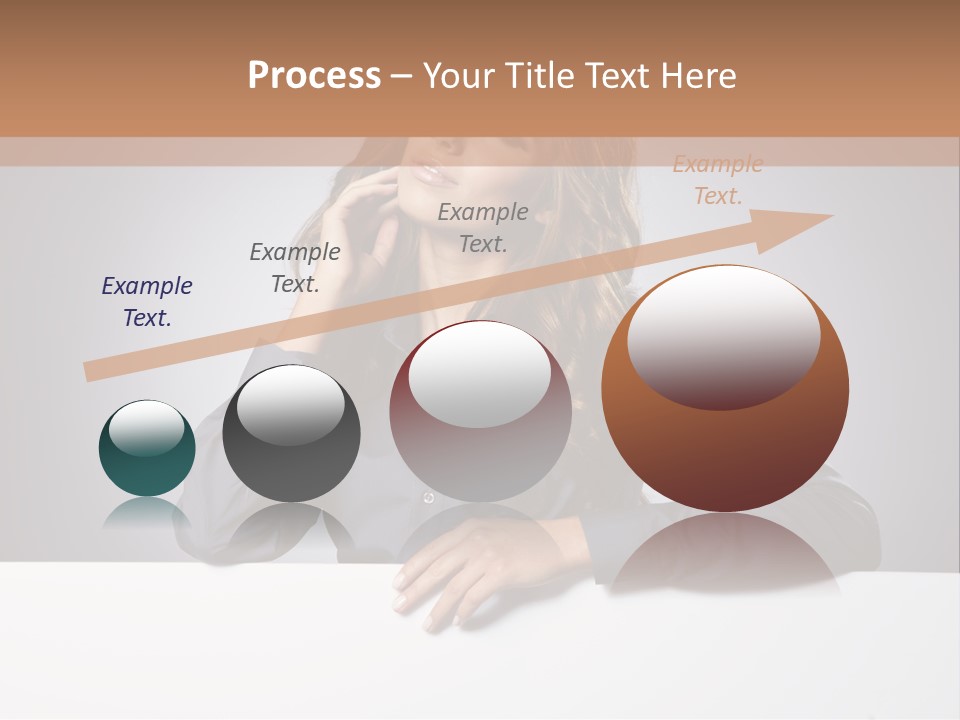 Blank Woman Presenting PowerPoint Template