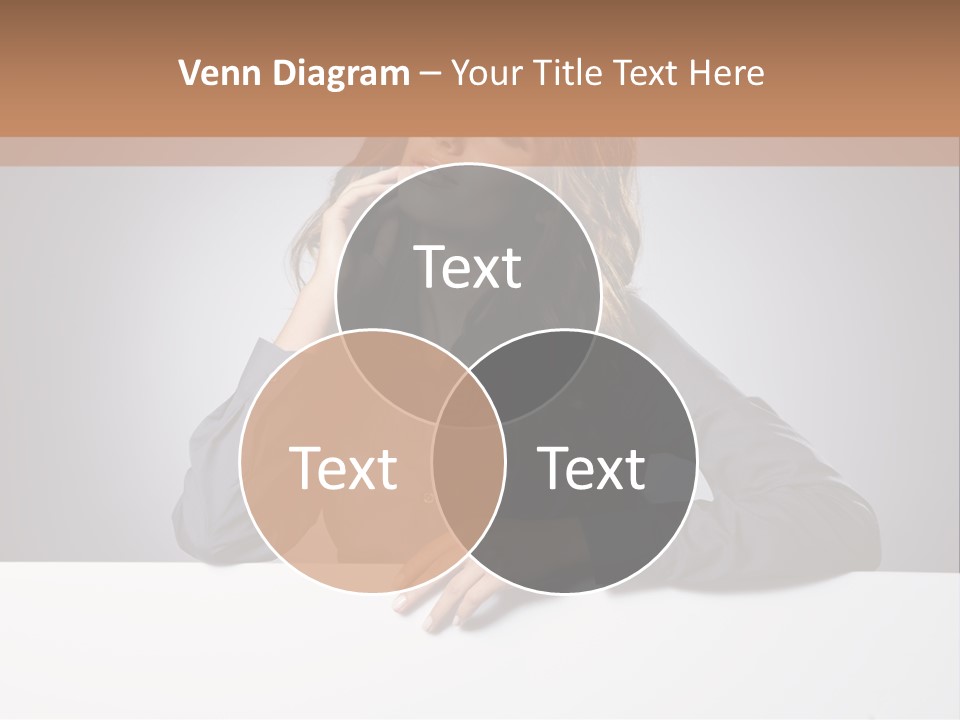 Blank Woman Presenting PowerPoint Template