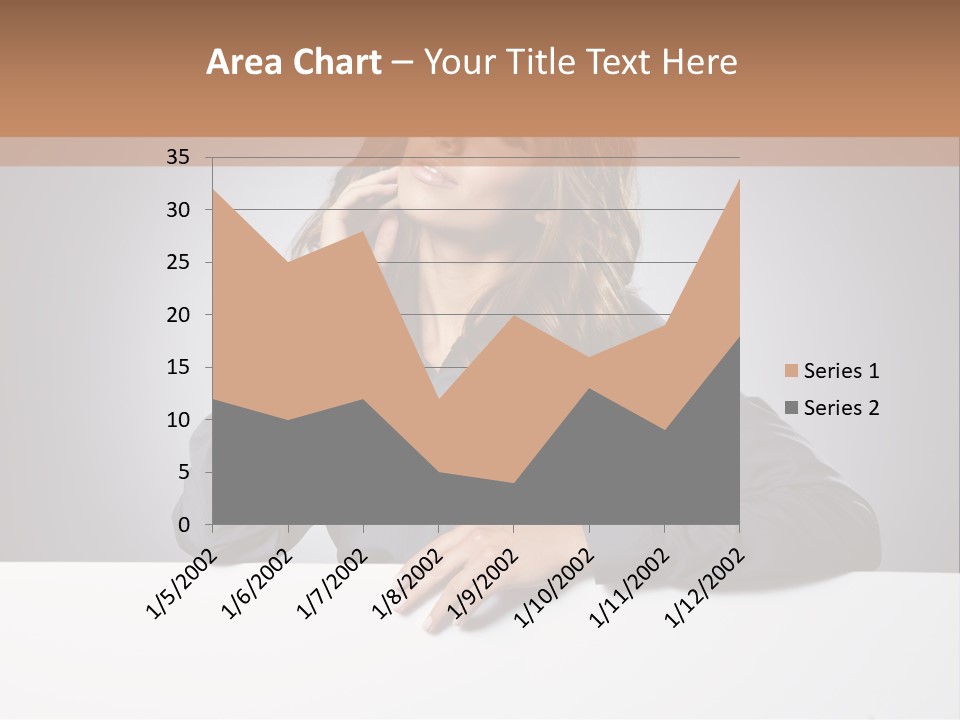 Blank Woman Presenting PowerPoint Template