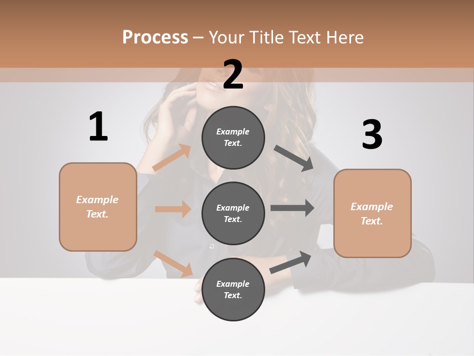 Blank Woman Presenting PowerPoint Template