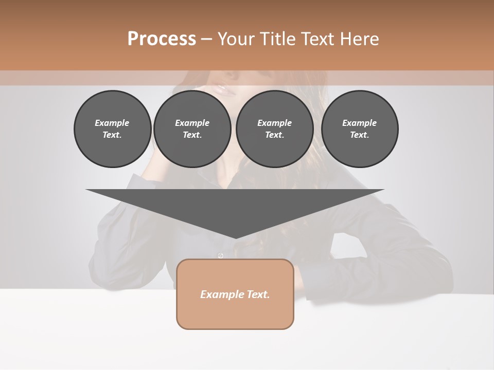 Blank Woman Presenting PowerPoint Template