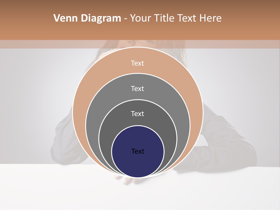 Blank Woman Presenting PowerPoint Template