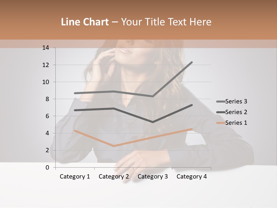Blank Woman Presenting PowerPoint Template